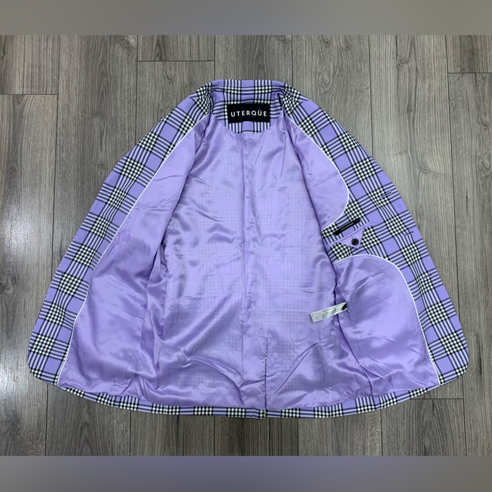Uterque Check 2‎ Piece Suit Sz S NWOT - Picture 8 of 16